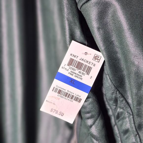 INC International Concepts Bomber Green Jacket Men's XL A0064 - Picture 4 of 6